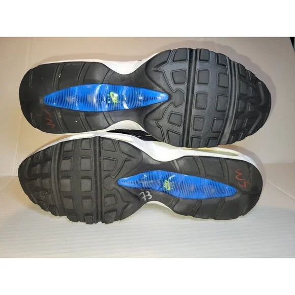 2014 Nike Air Max 95‎ Premium Dark Obsidian Mens 12 No Box 538416-443 Blue Grey